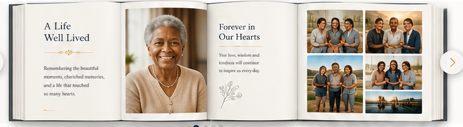 Digital memorial booklet preview